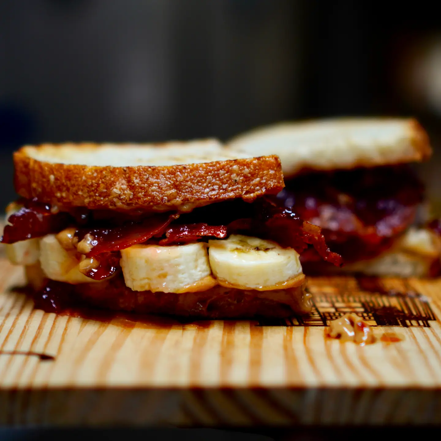 Elvis Presley's "The Elvis Sandwich" Peanut Butter Banana Bacon & Jam Sandwich - Image 2