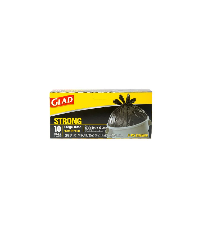 Glad Strong Quick-Tie Large Trash Bags